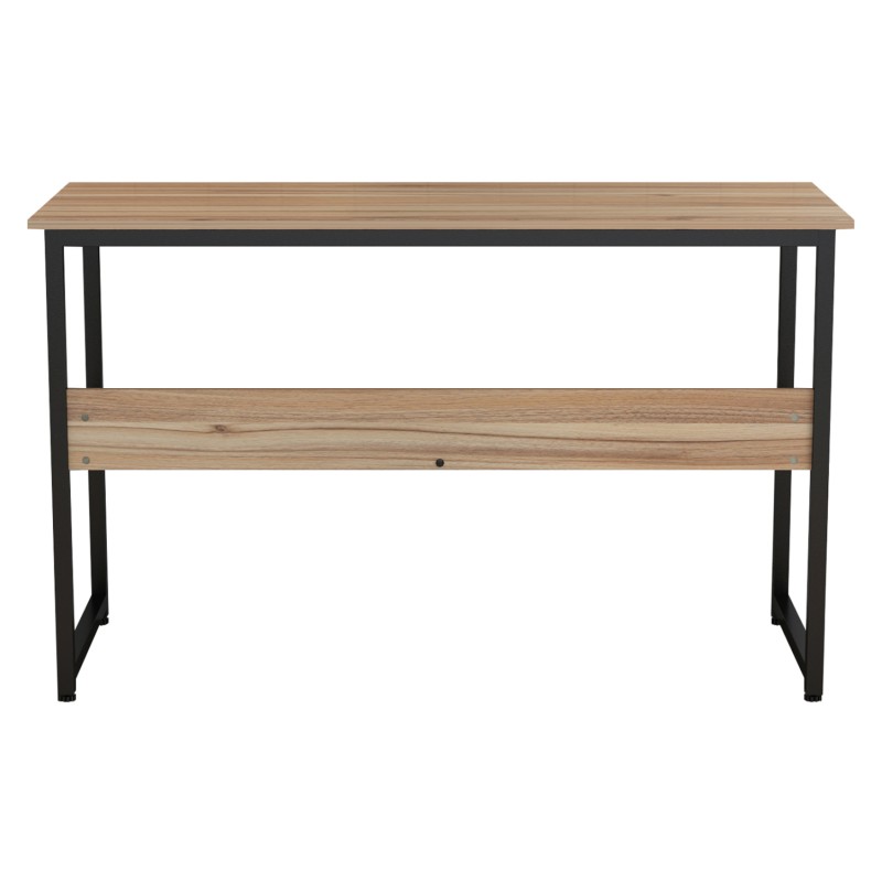 ΓΡΑΦΕΙΟ HM2131.02 ΜΕΛΑΜΙΝΗ ΣΕ ΚΑΡΥΔΙ ΜΕ ΜΑΥΡΟ ΜΕΤΑΛΛΙΚΟ ΣΚΕΛΕΤΟ 120X50X75Υεκ.