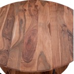 ΤΡΑΠΕΖΙ ΣΑΛΟΝΙΟΥ ANNETTE ΜΕ ΞΥΛΟ ΑΚΑΚΙΑΣ HM8778.11 Φ90x40 εκ.