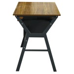 ΓΡΑΦΕΙΟ ΚΑΡΥΔΙ-ΓΚΡΙ ΜΕ ΜΑΤ ΓΚΡΙ ΣΚΕΛΕΤΟ HM2130.03 120X60X76εκ.