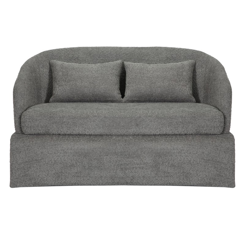 ΚΑΝΑΠΕΣ ΔΙΘΕΣΙΟΣ BEVY2 HM9678.01 ΓΚΡΙ ΜΠΟΥΚΛΕ ΥΦΑΣΜΑ-ΜΕΤΑΛΛΙΚΟΣ ΣΚΕΛΕΤΟΣ 128x72x74Υεκ.