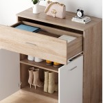 ΠΑΠΟΥΤΣΟΘΗΚΗ ΜΕ ΣΥΡΤΑΡΙ DIONNE HM4362 ΜΕΛΑΜΙΝΗ ΣΕ ΣΟΝΑΜΑ-ΛΕΥΚΟ 80x35x84Υεκ