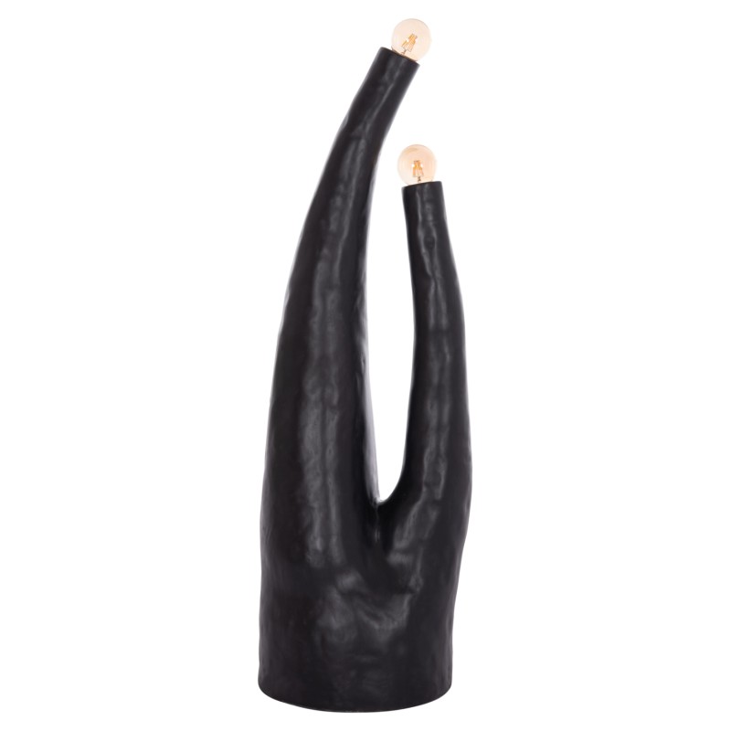 ΔΙΑΚΟΣΜΗΤΙΚΟ ΦΩΤΙΣΤΙΚΟ ΔΑΠΕΔΟΥ TUSKEN HM4702.01 FIBER CEMENT-ΜΑΥΡΟ 50x43x145Υεκ.