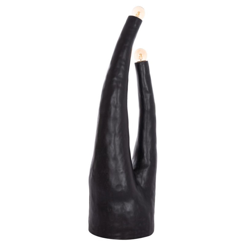 ΔΙΑΚΟΣΜΗΤΙΚΟ ΦΩΤΙΣΤΙΚΟ ΔΑΠΕΔΟΥ TUSKEN HM4702.01 FIBER CEMENT-ΜΑΥΡΟ 50x43x145Υεκ.