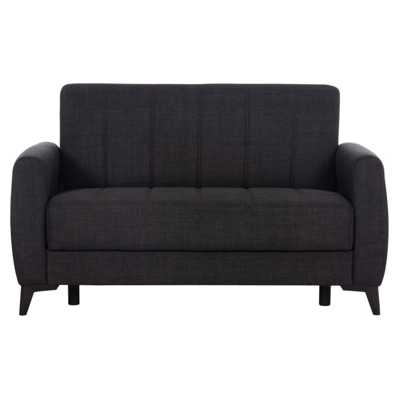 ΚΑΝΑΠΕΣ ΚΡΕΒΑΤΙ ΜΕ ΑΠΟΘ.ΧΩΡΟ ΔΙΘΕΣΙΟΣ NIKKO HM3293.01 ΓΚΡΙ ΥΦΑΣΜΑ 144x75x84Υεκ.