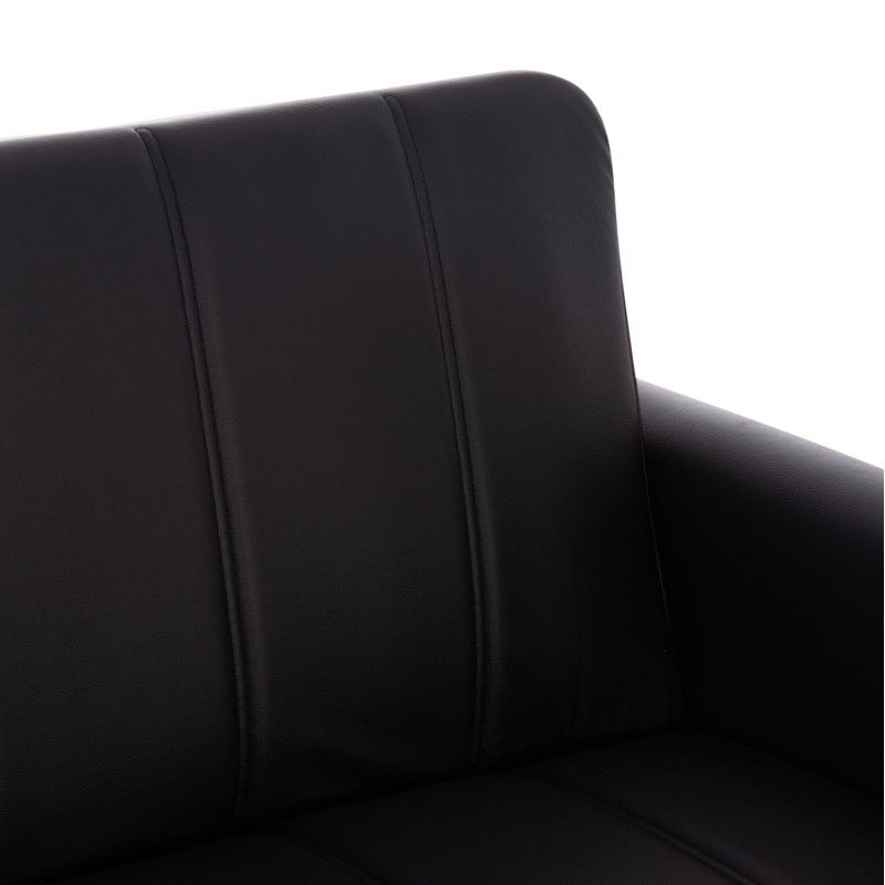 ΚΑΝΑΠΕΣ ΚΡΕΒΑΤΙ ΜΕ ΑΠΟΘ.ΧΩΡΟ ΔΙΘΕΣΙΟΣ NIKKO HM3293.11 ΜΑΥΡΟ PU 144x75x84Υεκ.