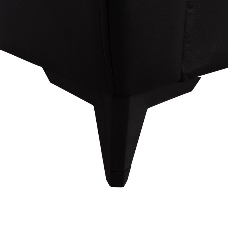 ΚΑΝΑΠΕΣ ΚΡΕΒΑΤΙ ΜΕ ΑΠΟΘ.ΧΩΡΟ ΔΙΘΕΣΙΟΣ NIKKO HM3293.11 ΜΑΥΡΟ PU 144x75x84Υεκ.