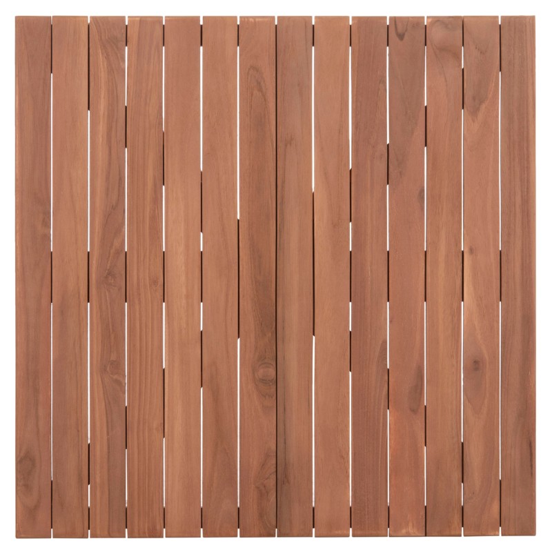 ΕΠΙΦΑΝΕΙΑ ΤΡΑΠΕΖΙΟΥ ΤΕΤΡΑΓΩΝΗ HM18136 ΞΥΛΟ TEAK--ΦΥΣΙΚΟ 70x70x4(πάχος)εκ.