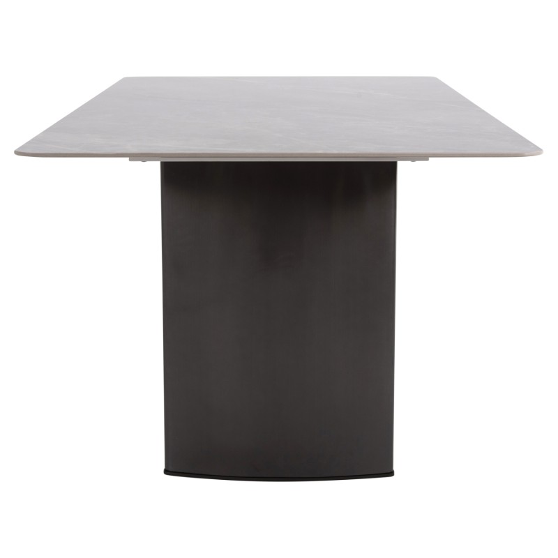 ΤΡΑΠΕΖΙ ΤΡΑΠΕΖΑΡΙΑΣ HEFF HM9766.01 12mm ΚΕΡΑΜΙΚΗ ΕΠΙΦΑΝΕΙΑ-MDF & ΜΕΤΑΛΛΟ 200x100x76Υεκ