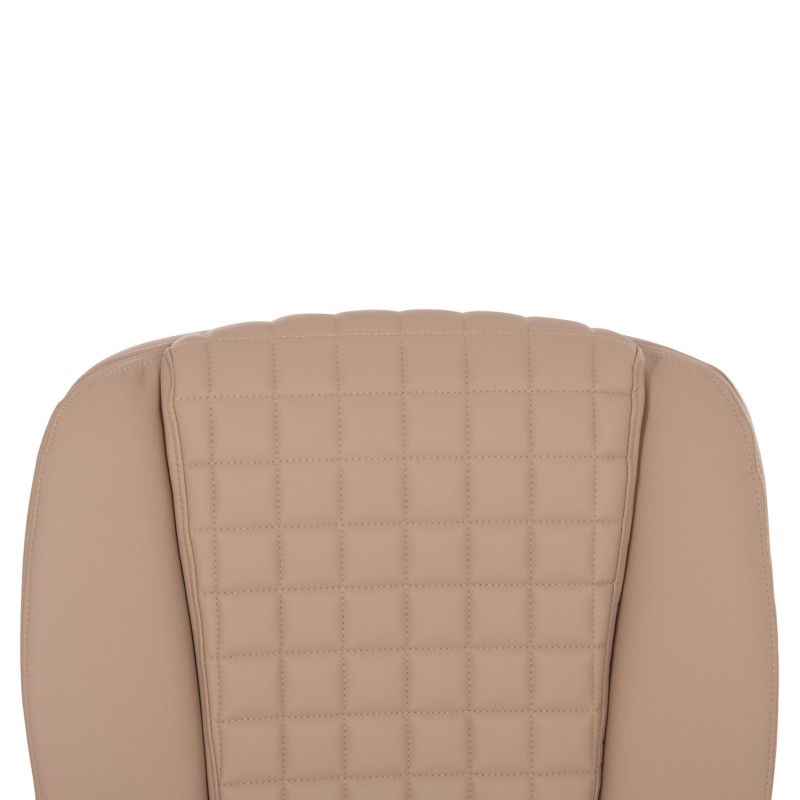 ΑΝΤΑΛΛΑΚΤΙΚO ΚΑΘΙΣΜΑ ΓΙΑ ΚΑΡΕΚΛΑ ΓΡΑΦΕΙΟΥ HM1097.07 ΚΑΠΟΥΤΣΙΝΟ PU 58x11x56εκ.