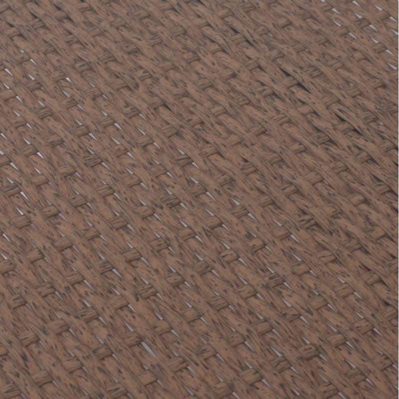 ΤΡΑΠΕΖΙ ΜΕΤΑΛΛΙΚΟ MINSK RATTAN ΜΠΕΖ ΚΑΦΕ HM5507.02 150x90x75 εκ.