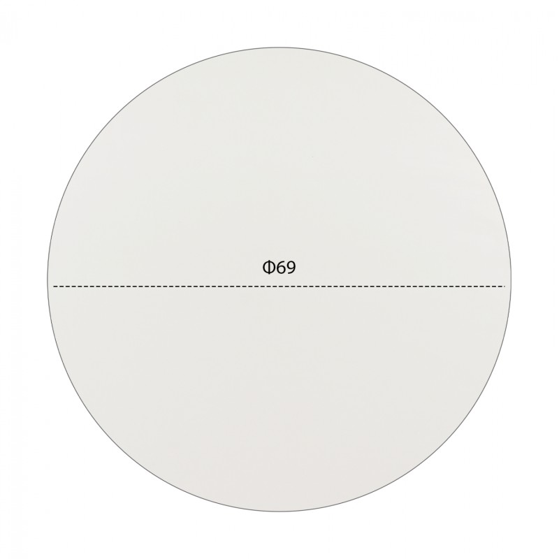 ΕΠΙΦΑΝΕΙΑ ΤΡΑΠΕΖΙΟΥ HPL HM5842.02 ΛΕΥΚΗ Φ69 εκ. ΠΑΧΟΥΣ 12mm.