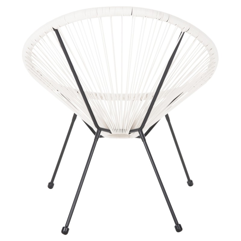 ΠΟΛΥΘΡΟΝΑ HM5872.12 ΤΥΠΟΥ ΦΩΛΙΑ ΜΕΤΑΛ. ACAPULCO ΜΑΥΡΗ-ΛΕΥΚΟ ΣΥΝΘ.RATTAN 71x72x80Υεκ