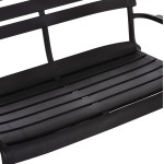 ΠΑΓΚΑΚΙ ΠΟΛΥΠΡΟΠΥΛΕΝΙΟΥ 2ΘΕΣΙΟ KORVER HM6332.02 ΜΑΥΡΟ 113x65x76Υεκ.