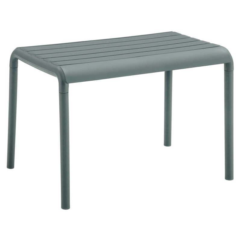 ΤΡΑΠΕΖΙ ΣΑΛΟΝΙΟΥ ΕΞΩΤERIKOY ΧΩΡΟΥ ΧΑΜΗΛΟ KORVER HM6334.05 ΠΟΛΥΠΡΟΠΥΛΕΝΙΟ DARK OLIVE 100x60x46Υεκ