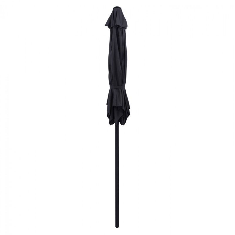 ΟΜΠΡΕΛΑ ΑΛΟΥΜΙΝΙΟΥ KACEN Φ250x236 εκ. ΜΕ 6 ΑΚΤΙΝΕΣ ΓΚΡΙ ΠΑΝΙ HM6030.10