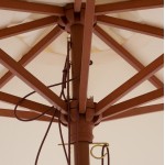 ΟΜΠΡΕΛΑ ΕΠΑΓΓΕΛΜΑΤΙΚΗ WAGNER ΚΡΟΣΙ ΜΠΕΖ ΜΕ ΞΥΛΙΝΟ ΚΑΦΕ ΣΚΕΛΕΤΟ Φ3X2.50Υm HM5776.01