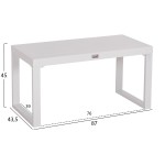 ΤΡΑΠΕΖΑΚΙ ΞΑΠΛΩΣΤΡΑΣ SENTRY HM6275.01 ΑΛΟΥΜΙΝΙΟ ΣΕ ΛΕΥΚΟ 87x43,5x45Υεκ.