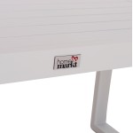 ΤΡΑΠΕΖΑΚΙ ΞΑΠΛΩΣΤΡΑΣ SENTRY HM6275.01 ΑΛΟΥΜΙΝΙΟ ΣΕ ΛΕΥΚΟ 87x43,5x45Υεκ.