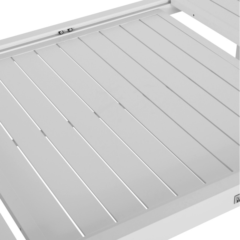 ΤΡΑΠΕΖΙ ΕΠΕΚΤΕΙΝΟΜΕΝΟ KRUM HM6277.01 ΑΛΟΥΜΙΝΙΟ ΛΕΥΚΟ 160-240x90x73Υεκ.