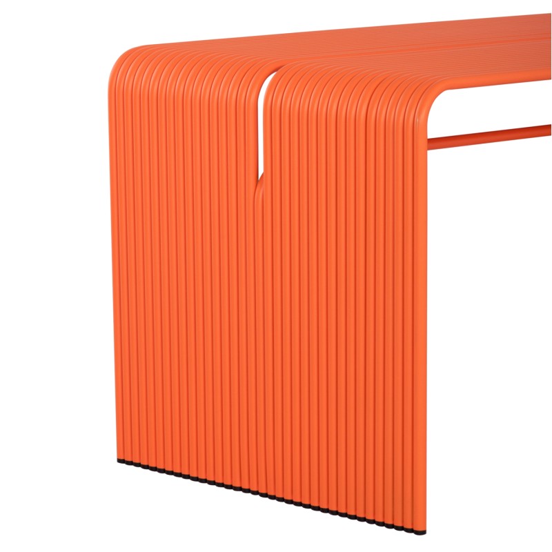 ΤΡΑΠΕΖΙ ΤΡΑΠΕΖΑΡΙΑΣ ΣΕΙΡΑ INTREPID HM6330.09 ΑΛΟΥΜΙΝΙΟ ΠΟΡΤΟΚΑΛΙ 121x70x70Υεκ.