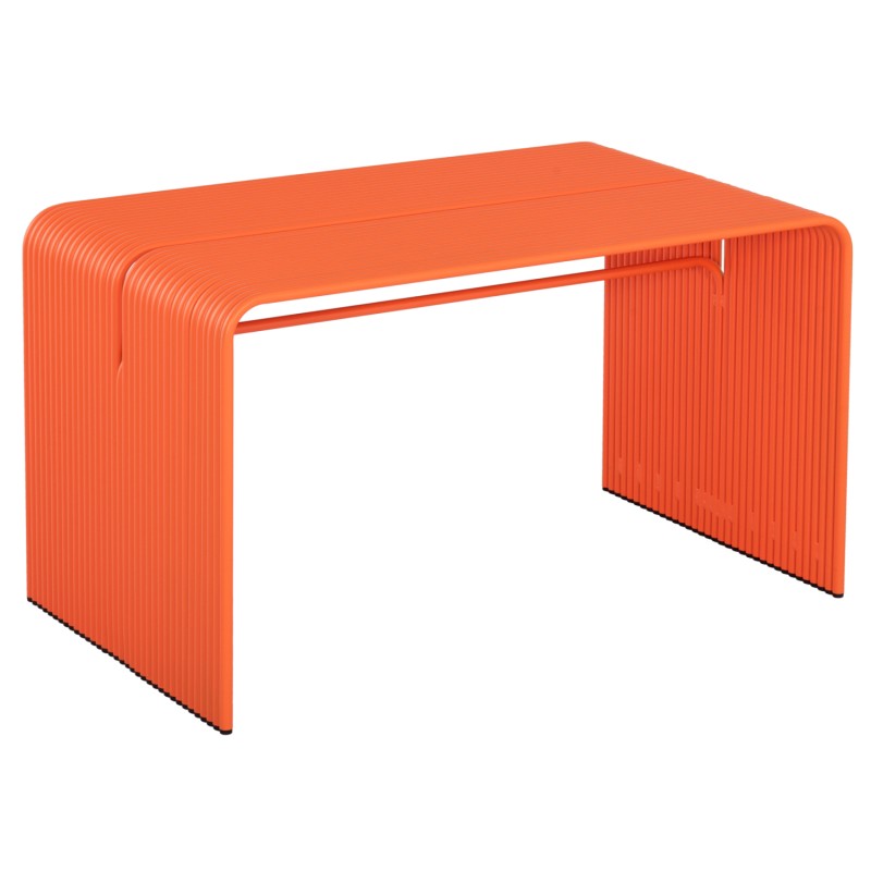 ΤΡΑΠΕΖΙ ΤΡΑΠΕΖΑΡΙΑΣ ΣΕΙΡΑ INTREPID HM6330.09 ΑΛΟΥΜΙΝΙΟ ΠΟΡΤΟΚΑΛΙ 121x70x70Υεκ.