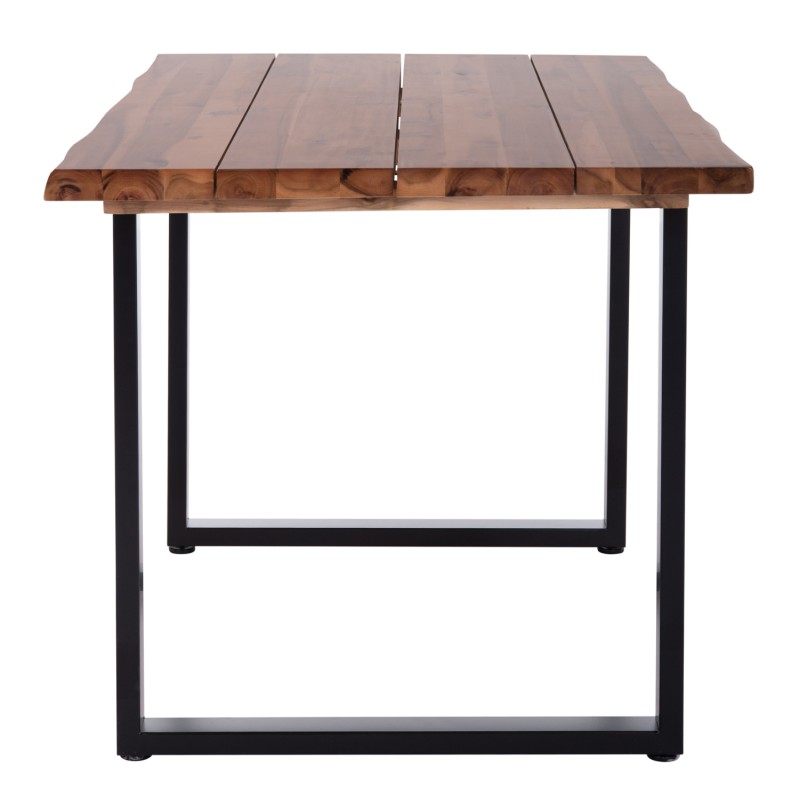 ΤΡΑΠΕΖΙ ΤΡΑΠΕΖΑΡΙΑΣ FRIGGO HM6296.01 ΞΥΛΟ ΑΚΑΚΙΑΣ--ΠΟΔΙΑ ΜΕΤΑΛΛΙΚΑ 140x80x77Υεκ.