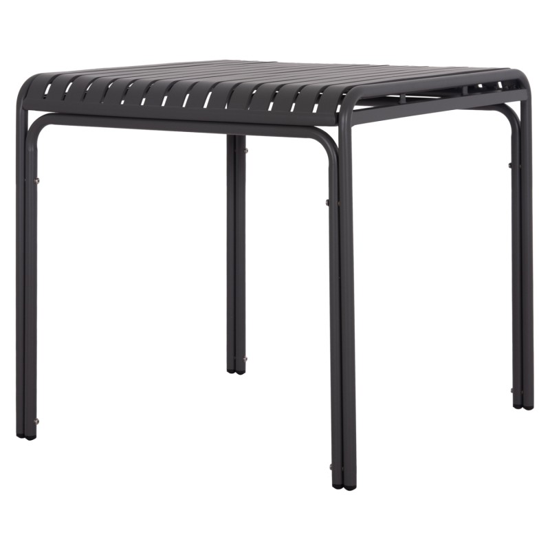 ΤΡΑΠΕΖΙ ΤΕΤΡΑΓΩΝΟ ΑΛΟΥΜΙΝΙΟΥ RACHEL HM6338.01 ΓΚΡΙ 80x80x76Υεκ.