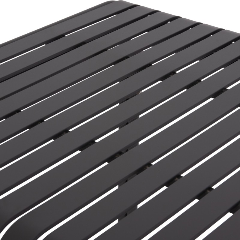 ΤΡΑΠΕΖΙ ΤΕΤΡΑΓΩΝΟ ΑΛΟΥΜΙΝΙΟΥ RACHEL HM6338.01 ΓΚΡΙ 80x80x76Υεκ.