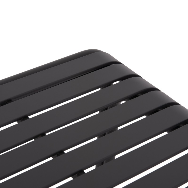 ΤΡΑΠΕΖΙ ΤΕΤΡΑΓΩΝΟ ΑΛΟΥΜΙΝΙΟΥ RACHEL HM6338.01 ΓΚΡΙ 80x80x76Υεκ.