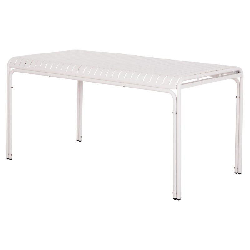 ΤΡΑΠΕΖΙ ΑΛΟΥΜΙΝΙΟΥ RACHEL HM6339.02 ΛΕΥΚΟ 150x80x75Υεκ.