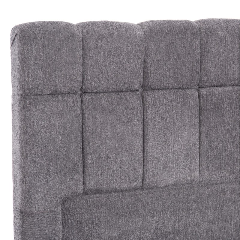 ΚΡΕΒΑΤΙ RAMON ΜΕ ΑΠΟΘ. ΧΩΡΟ HM720.22 ΥΦΑΣΜΑ TEDDY ΓΚΡΙ-ΓΙΑ ΣΤΡΩΜΑ 160x200εκ