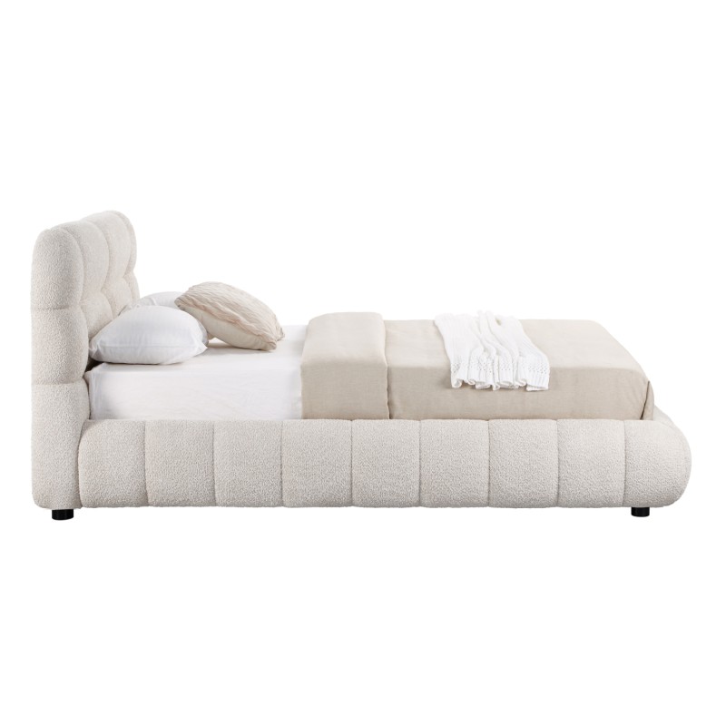 ΚΡΕΒΑΤΙ ΜΕ ΑΠΟΘ.ΧΩΡΟ MOLEN HM730.03 ΜΠΕΖ ΜΠΟΥΚΛΕ ΥΦΑΣΜΑ--ΓΙΑ ΣΤΡΩΜΑ 160x200εκ