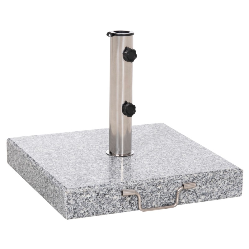 ΒΑΣΗ ΟΜΠΡΕΛΑΣ ΓΡΑΝΙΤΗ 40KG ΜΕ ΧΕΡΟΥΛΙ & ΡΟΔΕΣ HM6564--ΣΩΛΗΝΑΣ ΔΙΑΜΕΤΡΟΥ Φ48