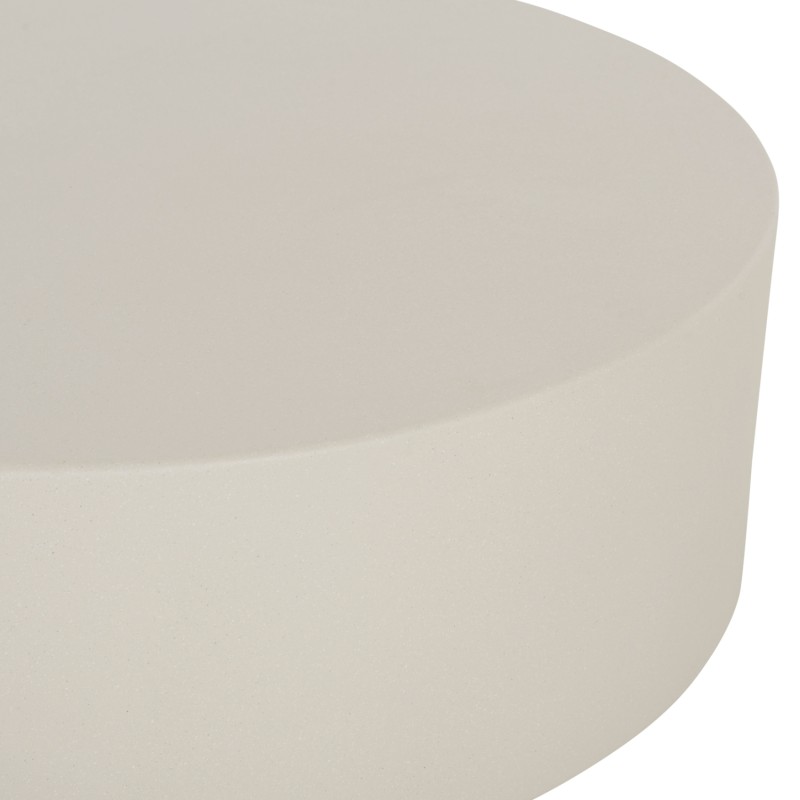 ΤΡΑΠΕΖΙ ΜΕΣΗΣ ΣΤΡΟΓΓΥΛΟ KYOKO HM6579.02 ΜΠΕΖ FIBER CEMENT Φ90x34Υεκ.