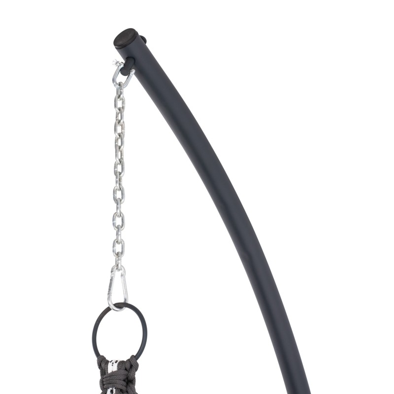 Κρεμαστή Φωλιά August Μακραμε-Μεταλλο Ανθρακι Hm5922 . 10 123X113X145Υεκ .