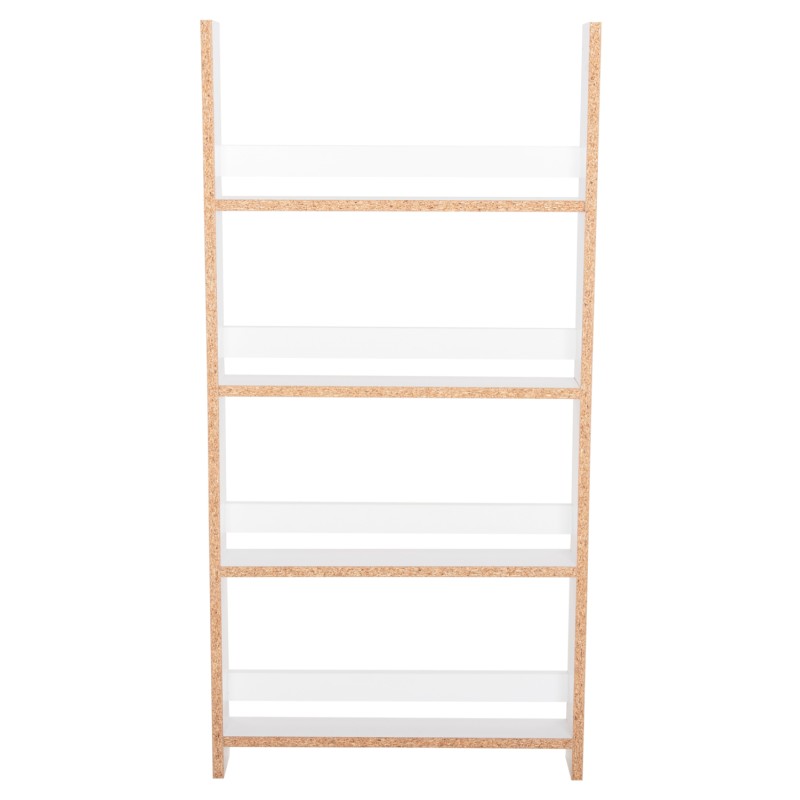 ΡΑΦΙΕΡΑ ΤΟΙΧΟΥ SANI HM18224.01 ΜΕΛΑΜΙΝΗ ΣΕ ΛΕΥΚΟ 60x10x120Υεκ. (4 ΡΑΦΙΑ)