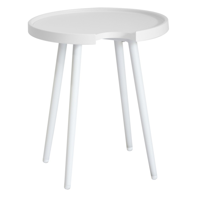 ΤΡΑΠΕΖΙ ΒΟΗΘΗΤΙΚΟ ΣΤΡΟΓΓΥΛΟ ΕΞ.ΧΩΡΟΥ TEROC HM6433.02 ΑΛΟΥΜΙΝΙΟ ΛΕΥΚΟ Φ47x53Υεκ