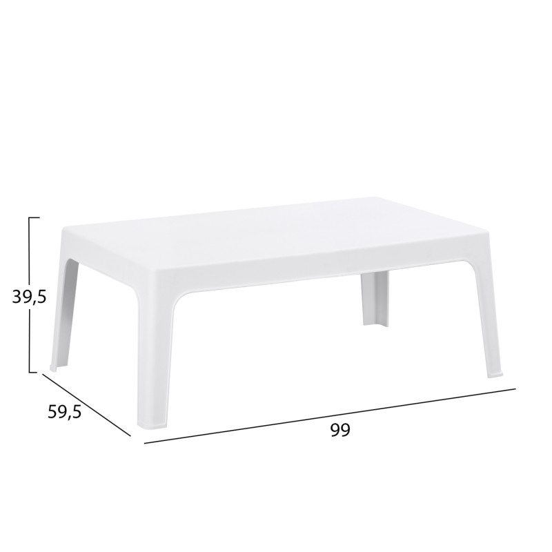 ΣΕΤ LOUNGE 4ΤΜΧ SLEEK HM21275.01 ΛΕΥΚΟ ΠΟΛΥΠΡΟΠΥΛΕΝΙΟ