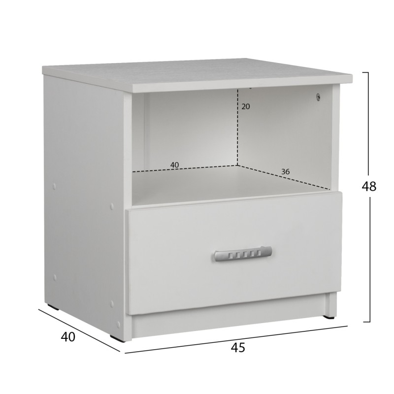 ΣΕΤ ΚΡΕΒΑΤΟΚΑΜΑΡΑΣ 5ΤΜΧ ADLER HM11758.03 ΜΕΛΑΜΙΝΗ ΛΕΥΚΗ-ΓΙΑ ΣΤΡΩΜΑ 160x200εκ