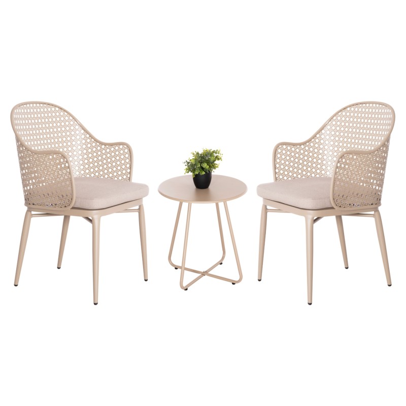 ΣΕΤ LOUNGE 3TMX ΕΞ.ΧΩΡΟΥ OREGO HM21107.03 ΑΛΟΥΜΙΝΙΟ & ΜΕΤΑΛΛΟ ΣΕ ΚΑΠΟΥΤΣΙΝΟ