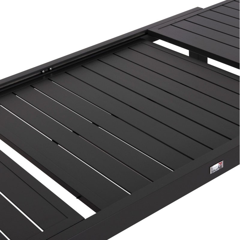 ΣΕΤ ΤΡΑΠΕΖΑΡΙΑΣ ΕΞ.ΧΩΡΟΥ 7ΤΜΧ KRUM HM21151 ΣΚΟΥΡΟ ΓΚΡΙ ΑΛΟΥΜΙΝΙΟ-P.E.RATTAN