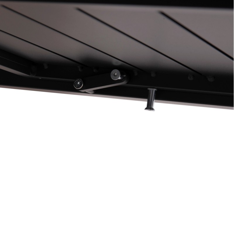 ΣΕΤ ΤΡΑΠΕΖΑΡΙΑΣ ΕΞ.ΧΩΡΟΥ 7ΤΜΧ KRUM HM21151 ΣΚΟΥΡΟ ΓΚΡΙ ΑΛΟΥΜΙΝΙΟ-P.E.RATTAN