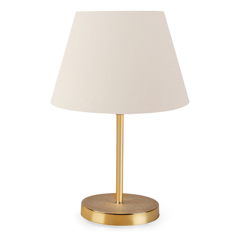 Φωτιστικό επιτραπέζιο Rosenthal Megapap ύφασμα Pvc/χρώμιο χρώμα κρεμ/χρυσό 22x17x37εκ.