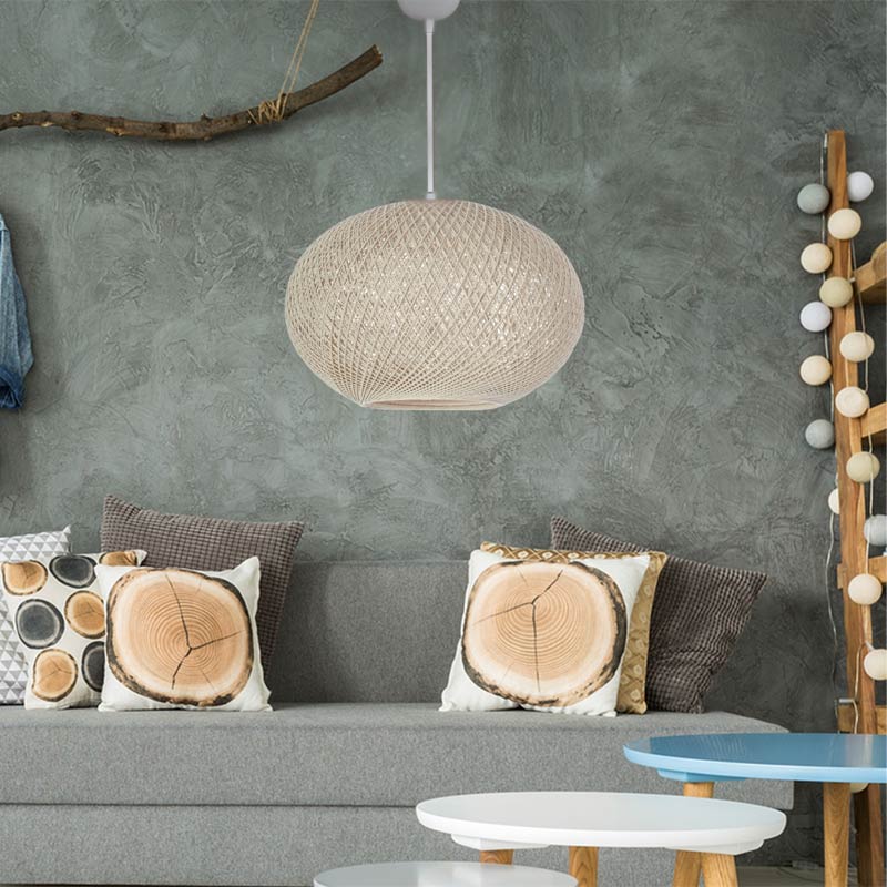 Φωτιστικό οροφής Gibson Megapap χρώμα μπεζ 40x21x70εκ.