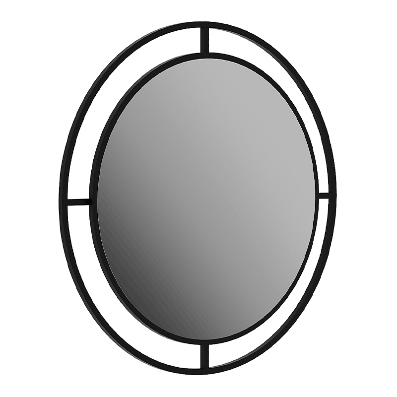 Καθρέφτης τοίχου Bubble Megapap αλουμινίου χρώμα μαύρο 57x2x57εκ.