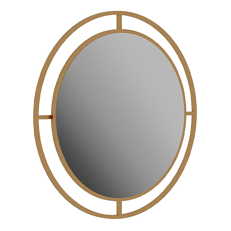 Καθρέφτης τοίχου Bubble Megapap αλουμινίου χρώμα χρυσό 57x2x57εκ.