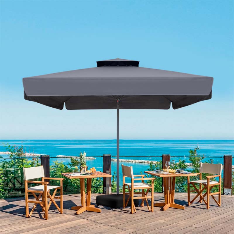 Ομπρέλα επαγγελματική Juno Megapap τηλεσκοπική αλουμινίου χρώμα ανθρακί 3x3m.