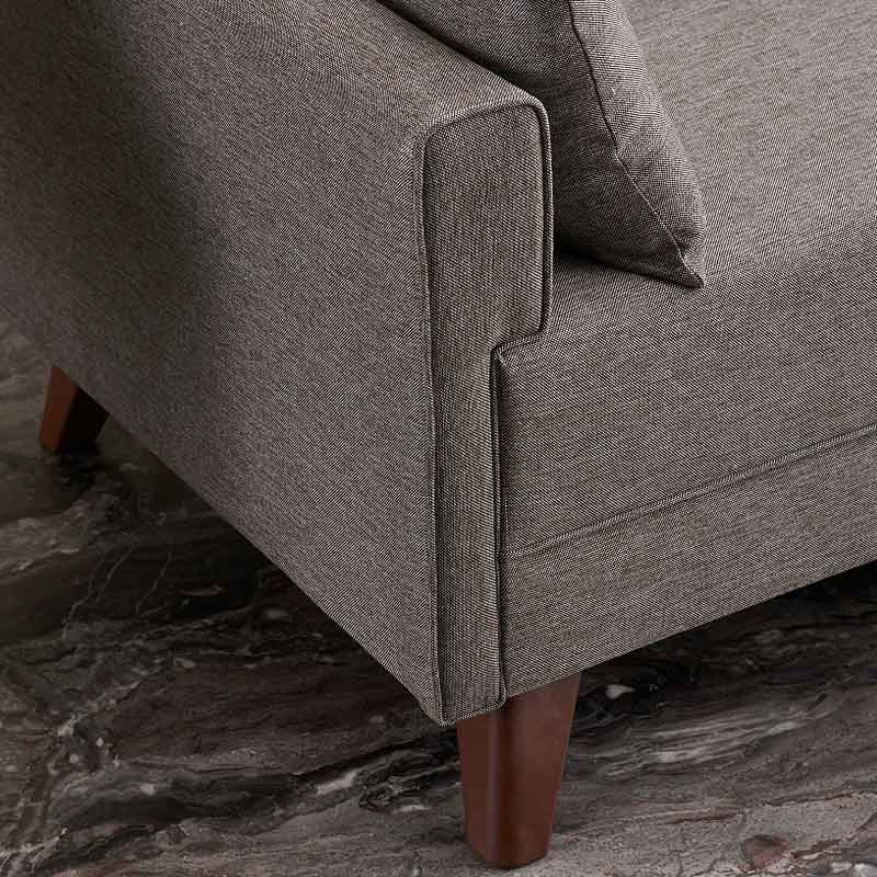 Καναπές Bella Megapap διθέσιος υφασμάτινος χρώμα καφέ 177x81x85εκ.