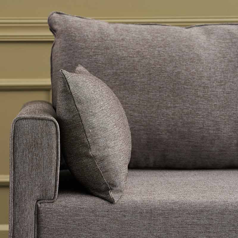 Καναπές Bella Megapap διθέσιος υφασμάτινος χρώμα καφέ 177x81x85εκ.