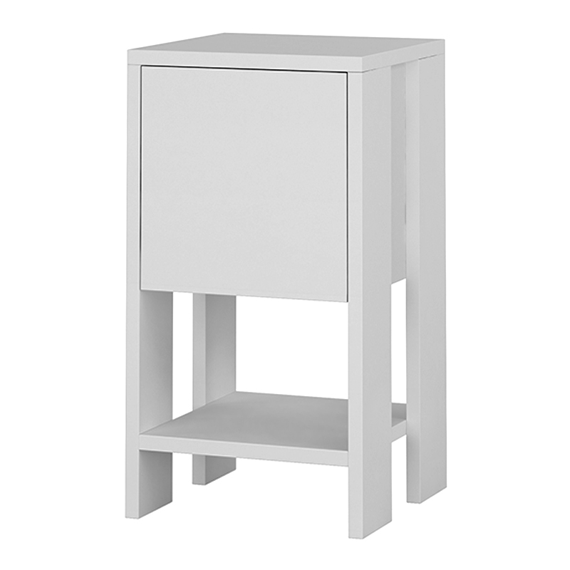 Κομοδίνο μελαμίνης Ema Megapap χρώμα λευκό 30x30x55εκ.